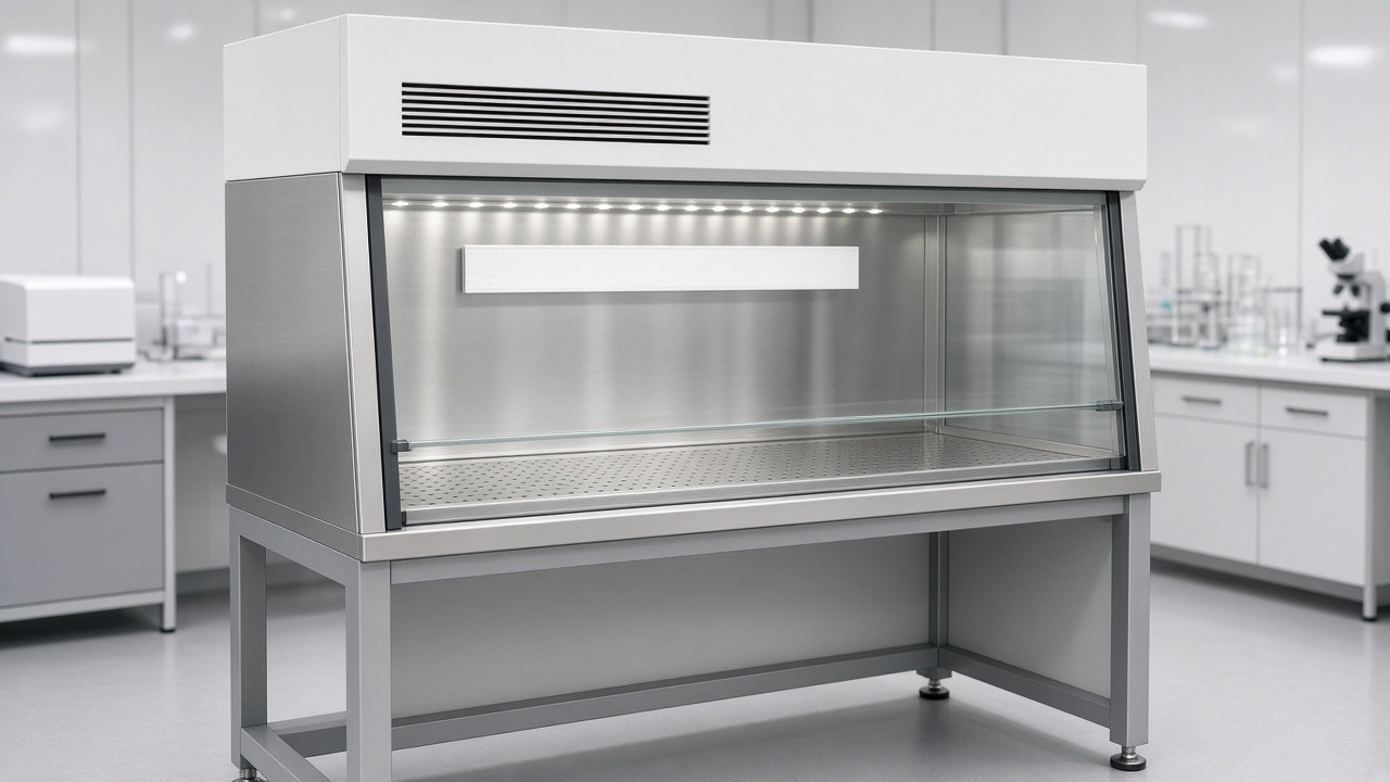 Industrial clean bench for controlled assembly and laboratory work
