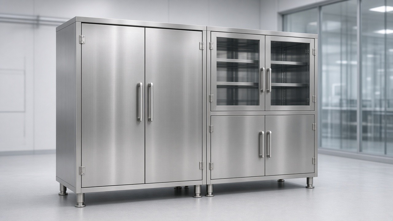 Industrial Stainless Steel Cabinets for Cleanroom & Sterile Environments | CleanroomLink